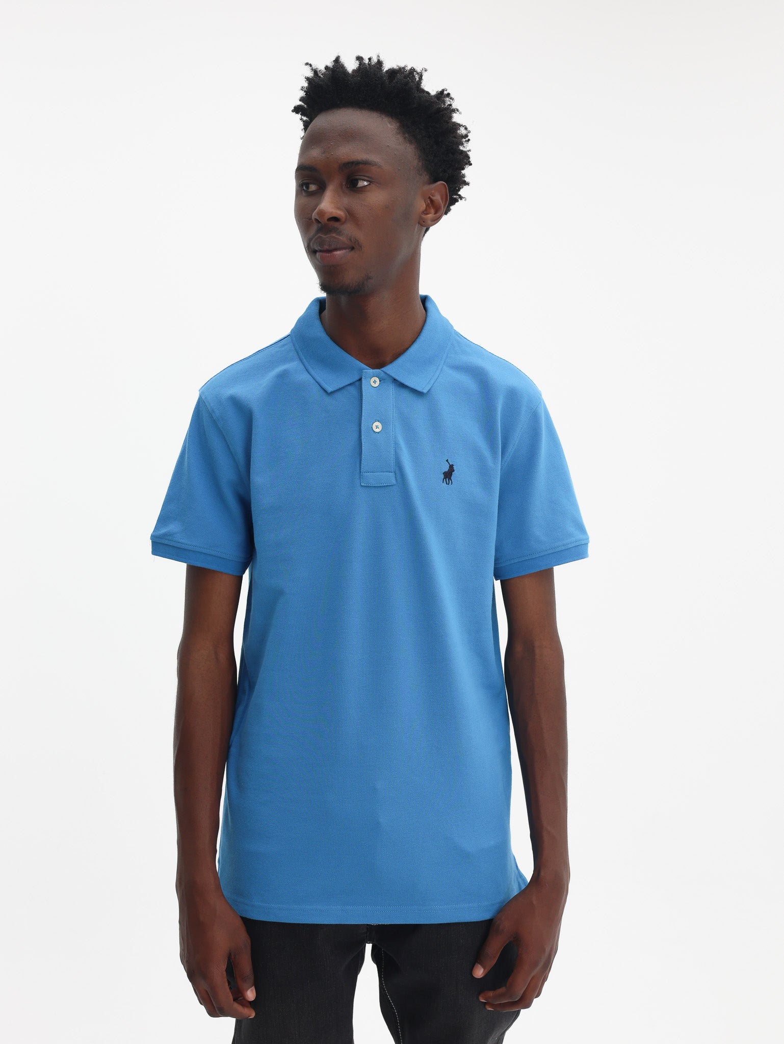Polo Golfer Logo Blue